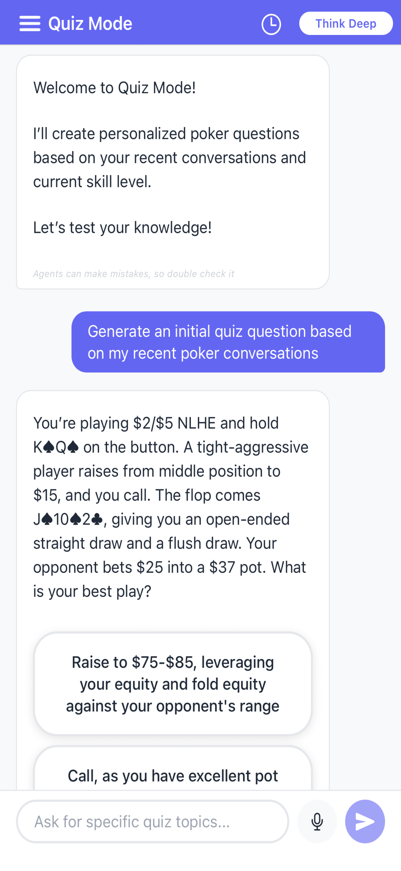 Quiz Mode
