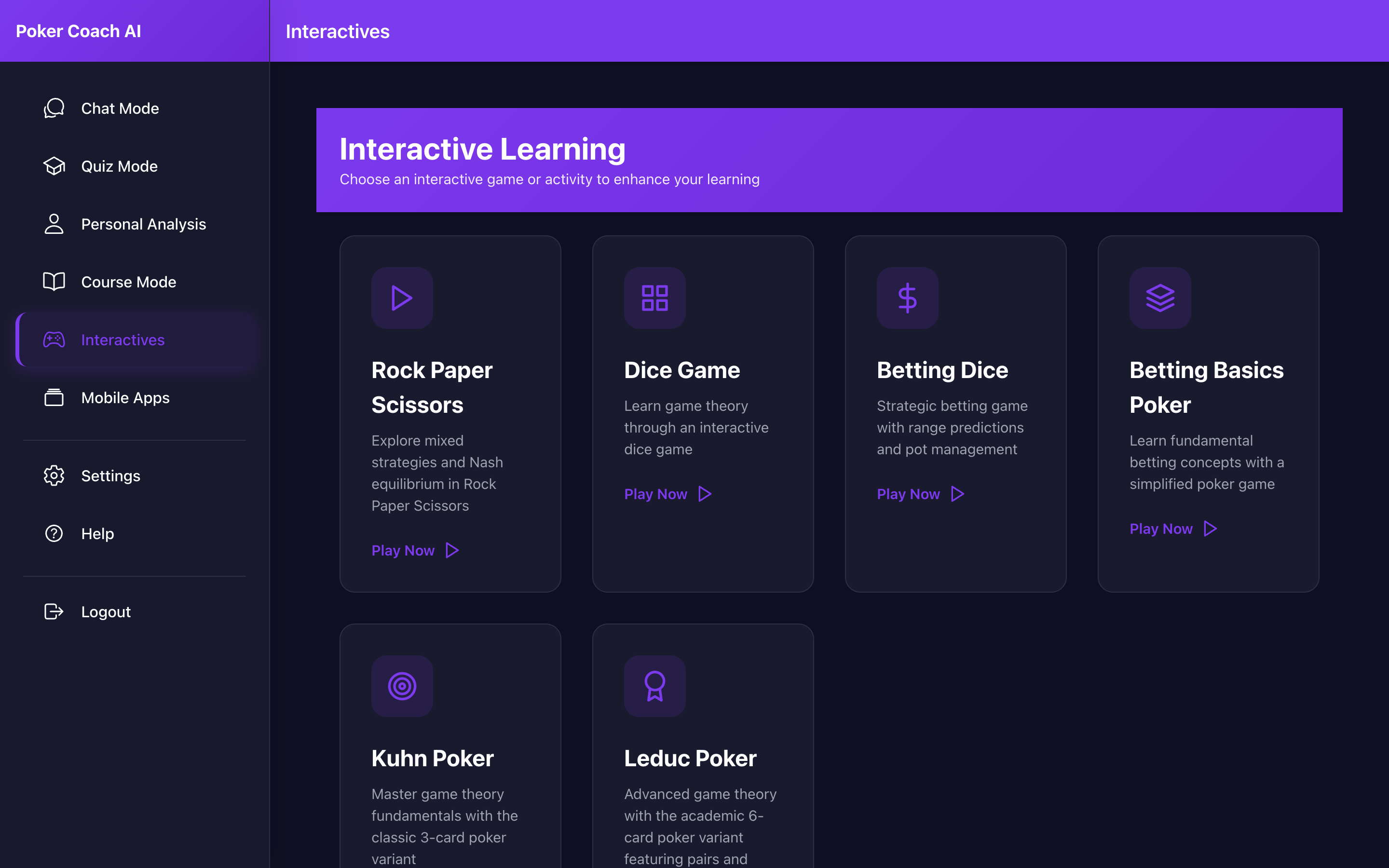 Interactive Games